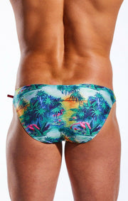 COCKSOX Swimwear Elastic Waist Swim-Brief Florida Keys CX02PR 24 - SexyMenUnderwear.com