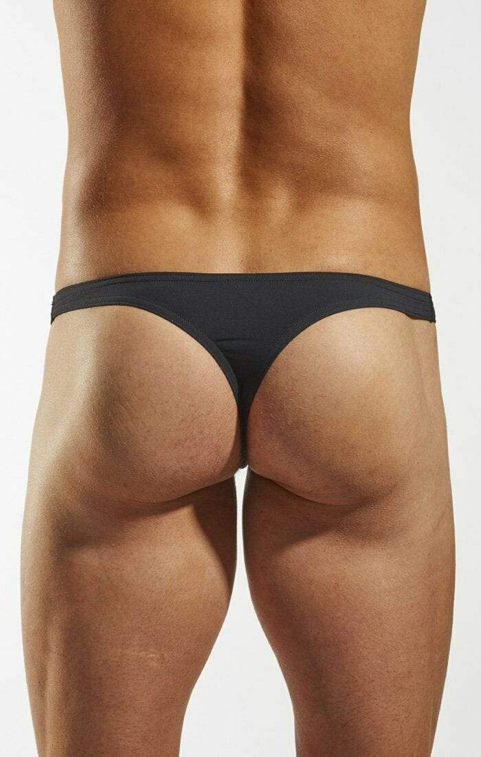 CockSox Thong Enhancer Supplex Quality Tangas Carbon Black CX05 10 - SexyMenUnderwear.com