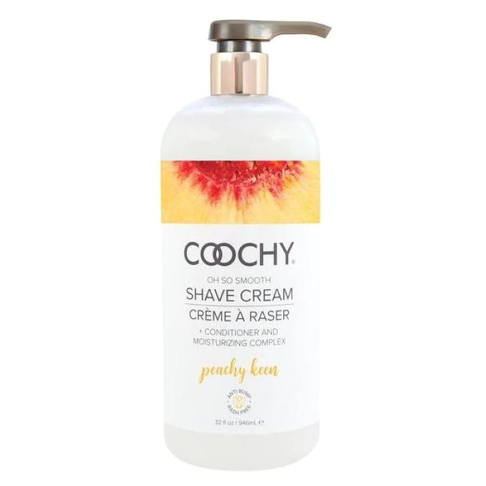COOCHY Shave Cream Oh So Smooth Shaving Cream Peachy Cream 32fl.oz - SexyMenUnderwear.com