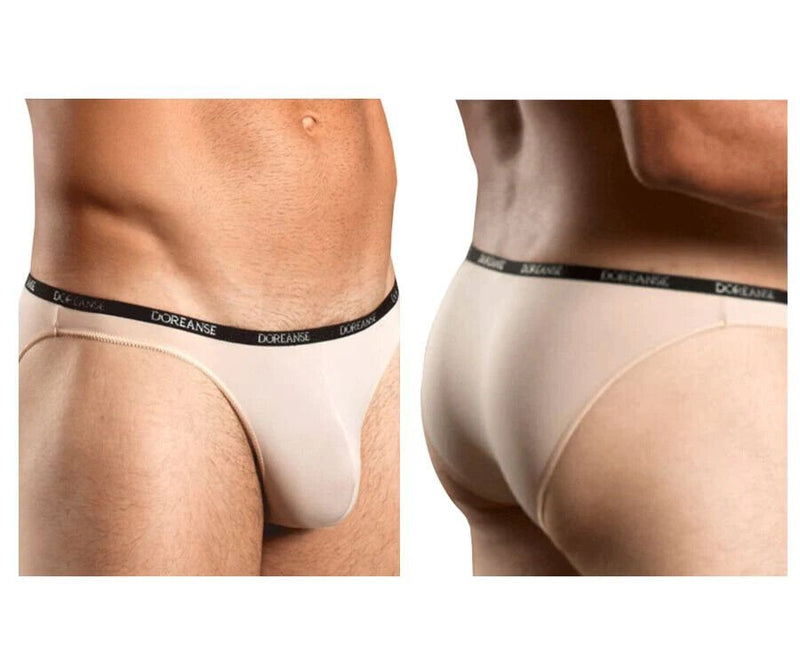 Doreanse Aire Brief Low-Rise & Lean Bikini-Cut Briefs Tan Skin 1395 19A - SexyMenUnderwear.com