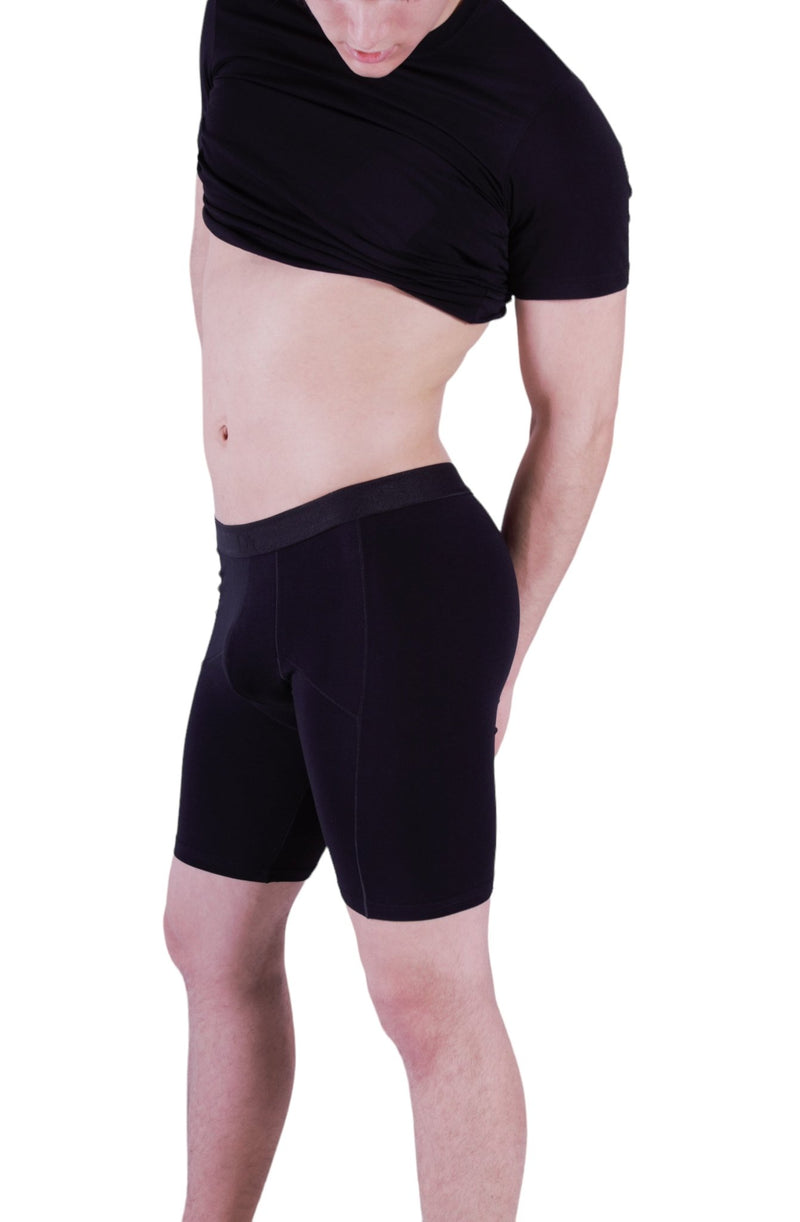 Doreanse Athetic Long Boxer Body-Defining Fit With Seamed Pouch Black 1792 4 - SexyMenUnderwear.com