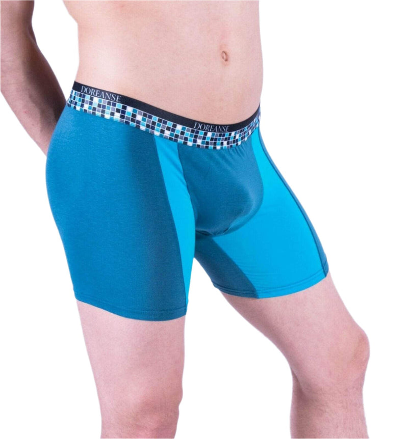 Doreanse Boxer Fitted Cotton And Modal Fabric Green Emerald 1710 5 - SexyMenUnderwear.com