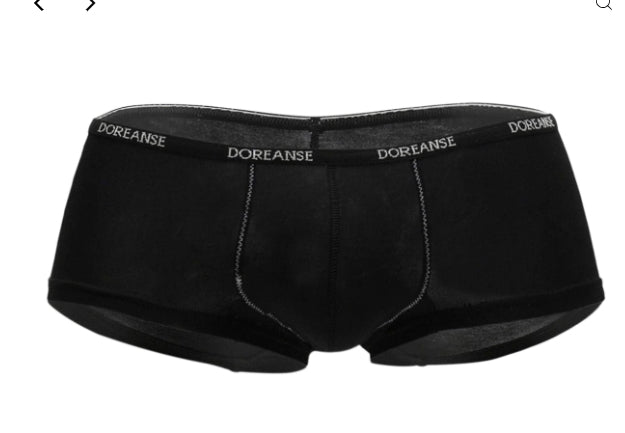 DOREANSE Boxer Hipster Mini Trunk Micro-Modal Black 1781 7 - SexyMenUnderwear.com