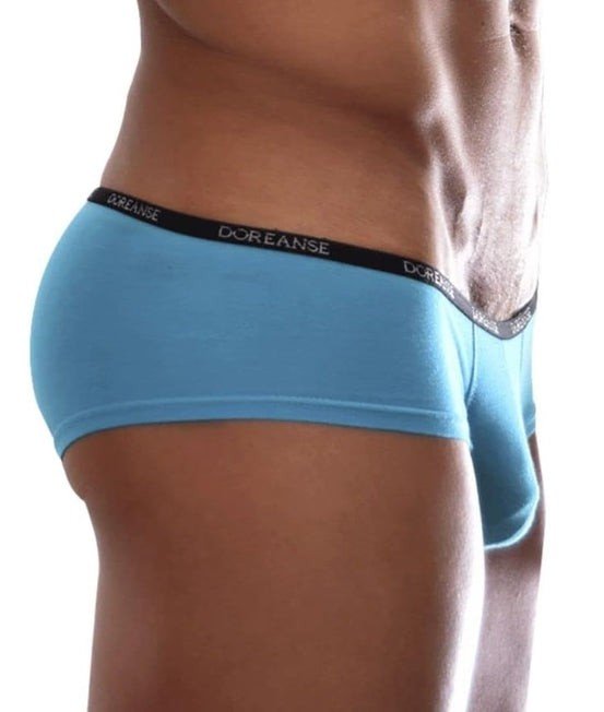 DOREANSE Boxer Hipster Mini Trunk Micro-Modal Turquoise 1781 7 - SexyMenUnderwear.com