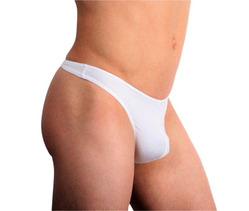 DOREANSE Cotton Modal Mens Thong Underwear For Men White 1280 14 - SexyMenUnderwear.com