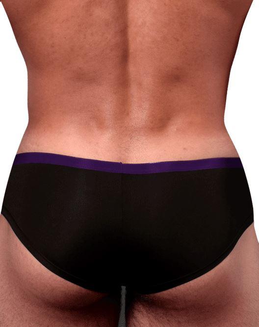 DOREANSE Men Brief Boost Cheeky Silk Fabric Underwear Men Black 1377 20 - SexyMenUnderwear.com