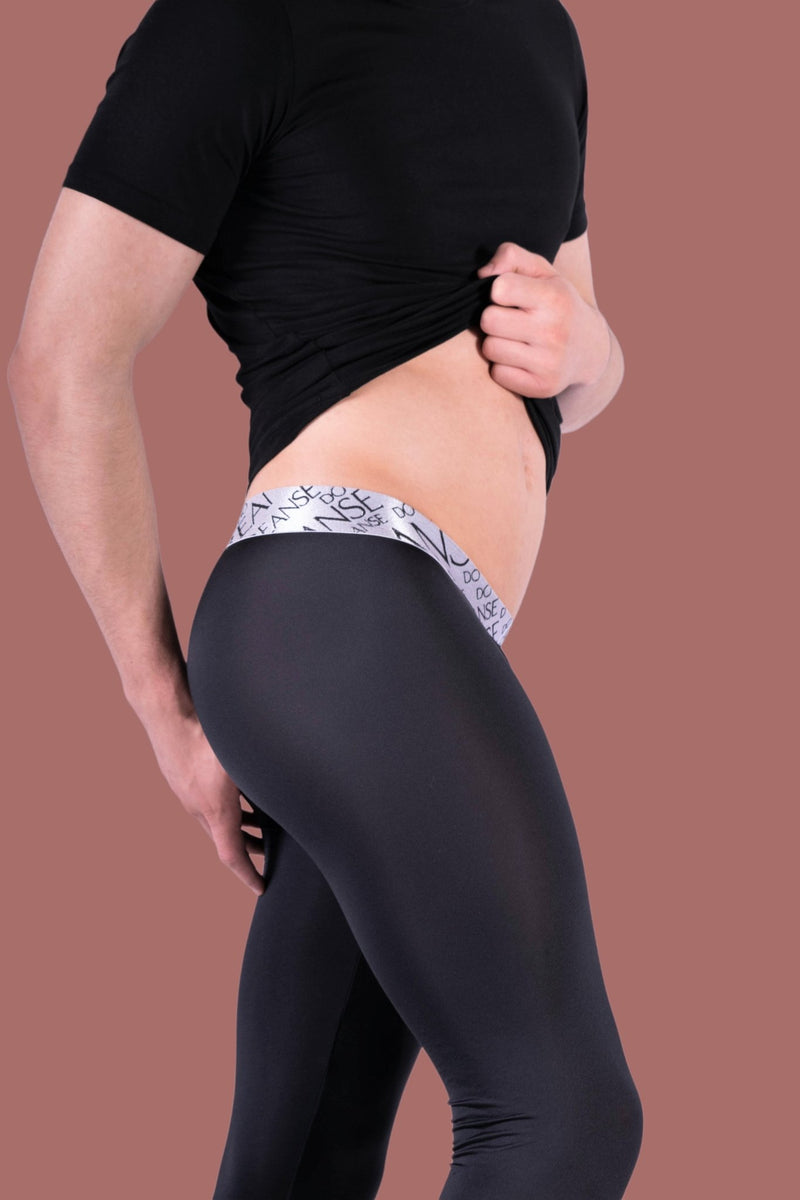 DOREANSE Mens Legging Stretch & Comfy Leggins Black 1784 11 - SexyMenUnderwear.com