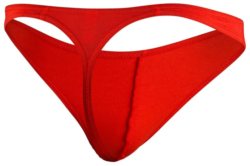 Doreanse Thongs Hang Loose Low-Rise Lean Cut Cotton Thong Red 1280 - SexyMenUnderwear.com