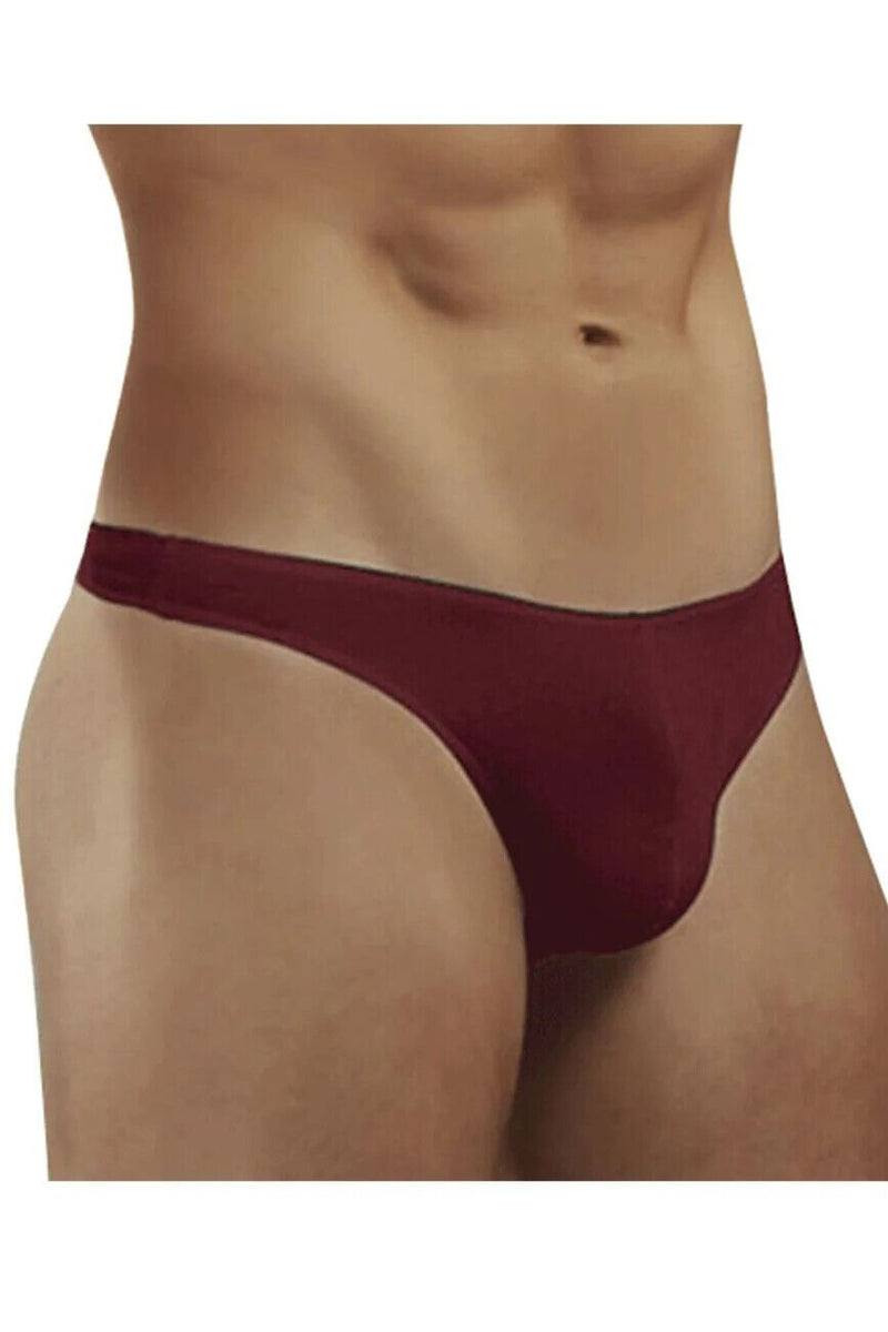 Doreanse Thongs Hang Loose Low-Rise Lean Cut Thong Bordeaux Red 1280 - SexyMenUnderwear.com