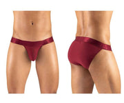ErgoWear Bikini Brief MAX XV Quick Dry Low-Rise Briefs Burgundy 1170 31 - SexyMenUnderwear.com