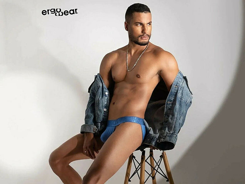 ErgoWear Bikini Brief MAX XV Quick Dry Low-Rise Briefs Stone Blue 1174 31 - SexyMenUnderwear.com