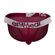 ErgoWear Bikini Briefs MAX Mesh Pouch Stretchy Brief Quick-Dry Burgundy 1216 55 - SexyMenUnderwear.com
