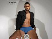 ErgoWear Boxer Briefs MAX XV Silky Boxer Stetchy Microfiber Stone Blue 1175 32 - SexyMenUnderwear.com