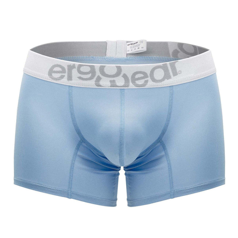 ErgoWear Boxer HIP Trunks Low-Rise Stretchy Boxer Seamed Pouch Placid Blue 1370 - SexyMenUnderwear.com