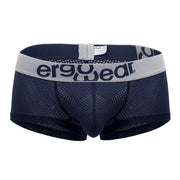 ErgoWear Boxer MAX Mesh Stretchy Sports Trunks Dark Blue 1209 57 - SexyMenUnderwear.com