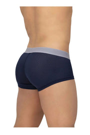 ErgoWear Boxer MAX Mesh Stretchy Sports Trunks Dark Blue 1209 57 - SexyMenUnderwear.com