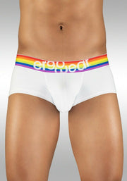 ErgoWear Boxer MAX XV 3D Pouch Hyper-Soft Rainbow Gay Pride Boxer White 1116 1 - SexyMenUnderwear.com