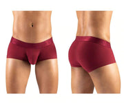 ErgoWear Boxer MAX XV Silky Boxer Briefs Stetchy Microfiber Burgundy 1171 32 - SexyMenUnderwear.com