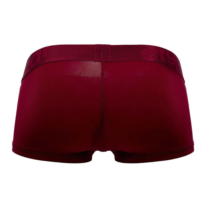 ErgoWear Boxer Trunks FEEL XV Body-Defining Full-Coverage Trunk Burgundy 1197 30 - SexyMenUnderwear.com