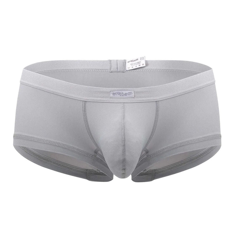 ERGOWEAR Boxer Trunks SLK Body-Defining Seamed Pouch Boxer Silver 1141 6 - SexyMenUnderwear.com
