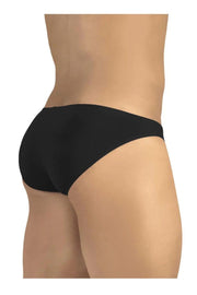 ErgoWear Brief Feel GR8 Low-Rise Bikini Briefs Jet Black 1246 - SexyMenUnderwear.com
