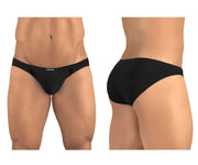 ErgoWear Brief Feel GR8 Low-Rise Bikini Briefs Jet Black 1246 - SexyMenUnderwear.com