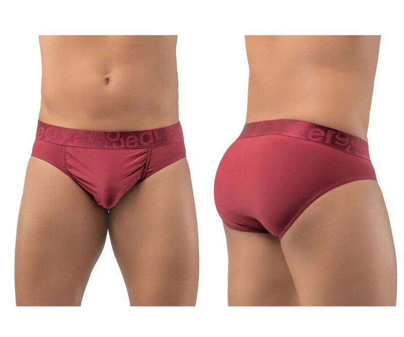 ErgoWear Brief FEEL XV Briefs Quick Dry Resilient Fabric Burgundy 1196 52 - SexyMenUnderwear.com