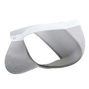 ErgoWear Briefs Bikini-Cut SLK Ergonomically-Shaped Pouch Light Gray 1376 32 - SexyMenUnderwear.com