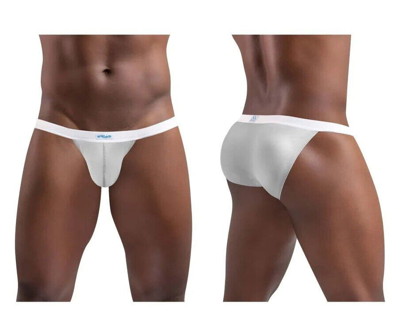 ErgoWear Briefs Bikini-Cut SLK Ergonomically-Shaped Pouch Light Gray 1376 32 - SexyMenUnderwear.com