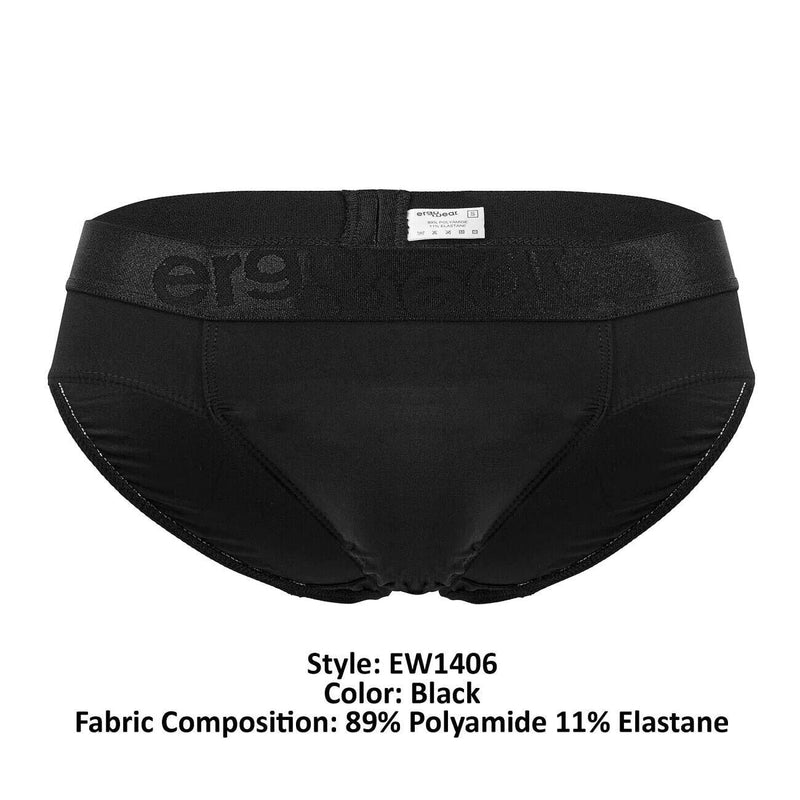 ERGOWEAR Briefs Feel XX Stretch Brief Microfiber Black 1406 - SexyMenUnderwear.com