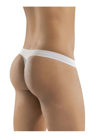 ErgoWear Classic Thong X4D Lightweight Fabric in Optic White 1165 - SexyMenUnderwear.com