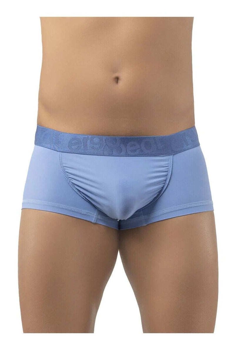 ErgoWear FEEL XV Trunks Body-Defining Full-Coverage Boxer Stonewash Blue 1205 53 - SexyMenUnderwear.com