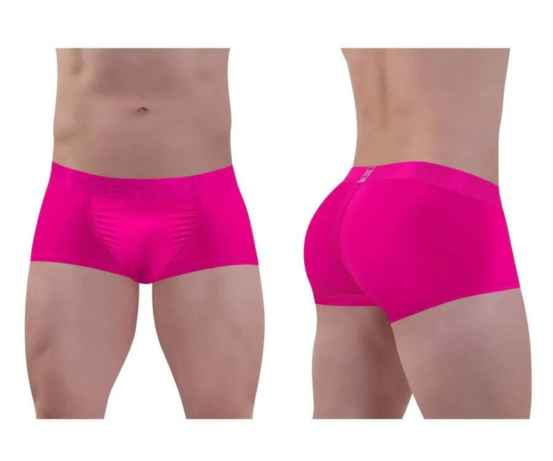 ErgoWear Feel XX Boxer Trunks Stretch Contoured Pouch Raspberry Pink 1403 - SexyMenUnderwear.com
