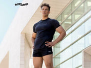ErgoWear Gym Shorts With Inside Brief Feel Bikini Swim-Short Black 1064 7 - SexyMenUnderwear.com