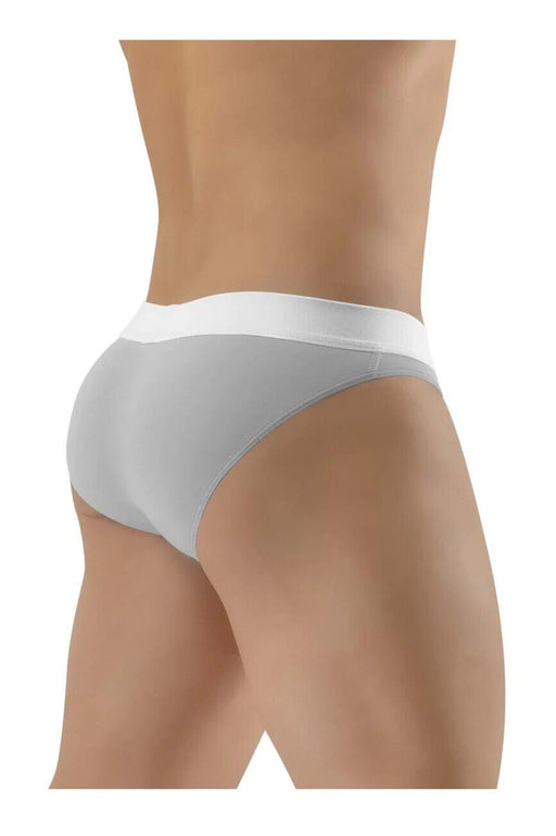 ErgoWear Hip Bikini Briefs Super Sleek Low-Rise Brief Soft Mid Gray 1366 - SexyMenUnderwear.com