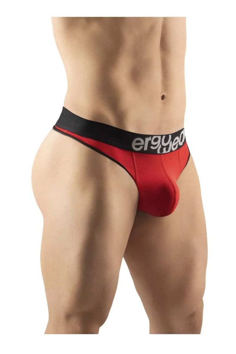 ErgoWear Hip Thongs Silky Soft Luxury Microfiber Thong Red 1188 24 - SexyMenUnderwear.com