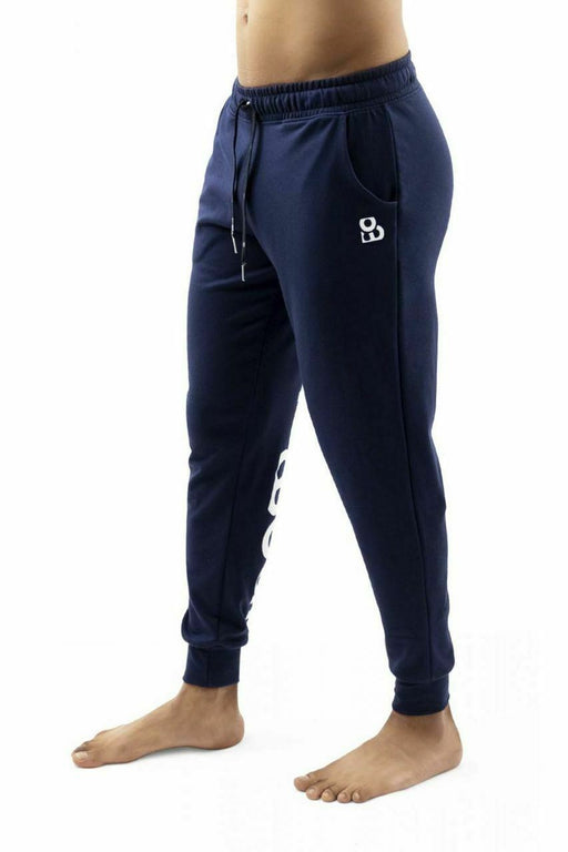 ErgoWear Jogger GYM Athletic Legging Pants Woven Cotton Dark Blue 1111 2 - SexyMenUnderwear.com
