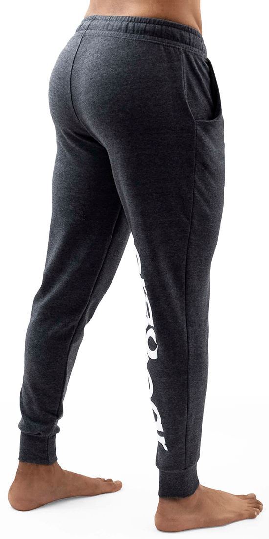 ErgoWear Legging GYM Athletic Jogger Patns Woven Cotton Dark Grey 1109 10 - SexyMenUnderwear.com