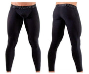 ErgoWear Leggings Feel XV Long Johns Soft Man Legging 3d Pouch Black 0890 - SexyMenUnderwear.com