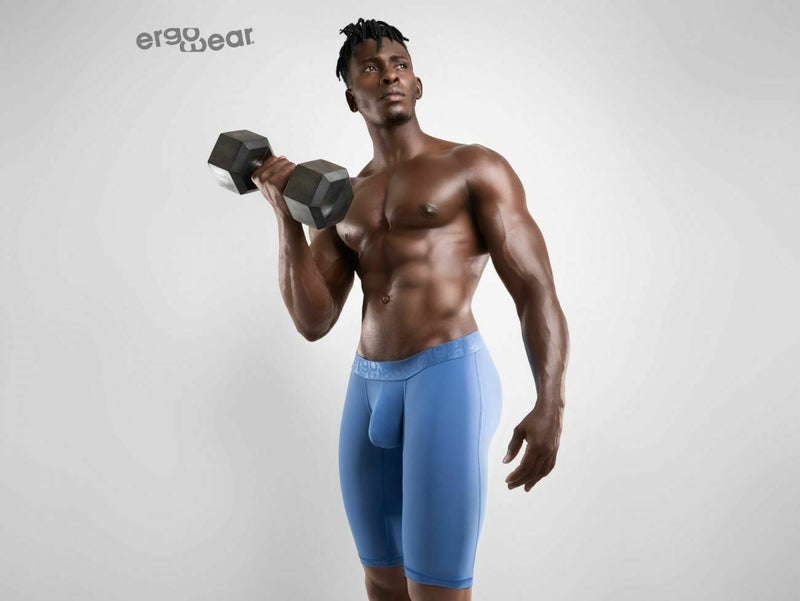 ErgoWear Long Boxer Brief Contour Pouch BIKER MAX XV Stone Blue 1155 14