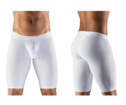 ErgoWear Long Boxer Brief Contour Pouch BIKER MAX XV White 1156 14 - SexyMenUnderwear.com
