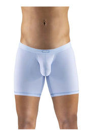 ErgoWear Long Boxer Briefs SLK Body-Defining Sports Boxer Sky Blue 1146 36 - SexyMenUnderwear.com