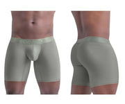 ErgoWear Long Boxer MAX XX Super Stretch Mid-Cut in Dusty Green 1333 81 - SexyMenUnderwear.com