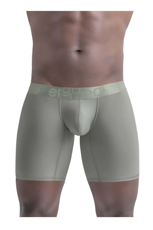 ErgoWear Long Boxer MAX XX Super Stretch Mid-Cut in Dusty Green 1333 81 - SexyMenUnderwear.com