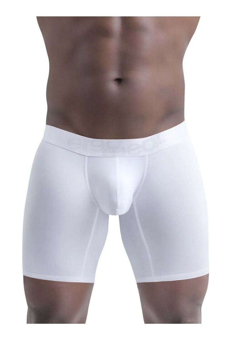 ErgoWear Long Boxer MAX XX Super Stretch Mid-Cut in Optic White 1325 81 - SexyMenUnderwear.com