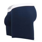 ErgoWear Long Boxer SLK Body-Defining MidCut Seamed Pouch Dark Blue 1382 15 - SexyMenUnderwear.com