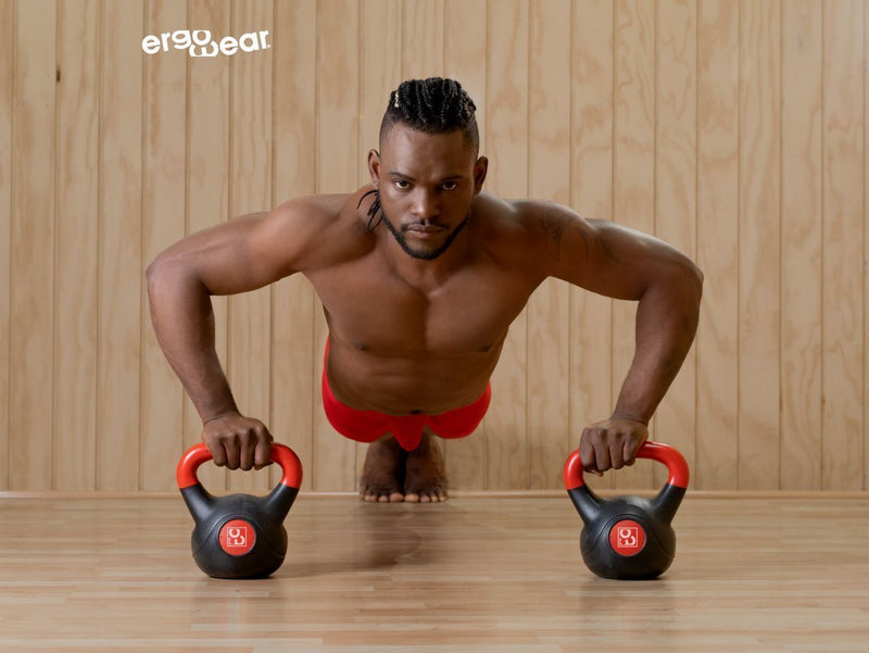 ErgoWear Long Boxer Sport Midcut SLK Mesh Boxer Briefs Red 1083 36 - SexyMenUnderwear.com