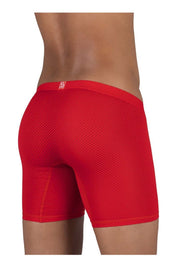 ErgoWear Long Boxer Sport Midcut SLK Mesh Boxer Briefs Red 1083 36 - SexyMenUnderwear.com