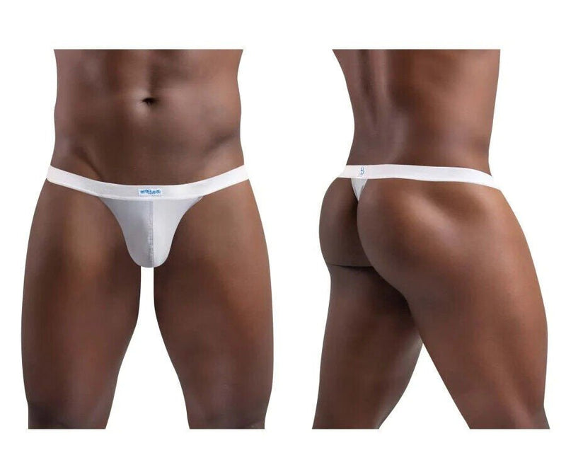 ErgoWear SLK Thongs Stretchy Ergonomic Seamed Pouch Light Gray 1375 64 - SexyMenUnderwear.com