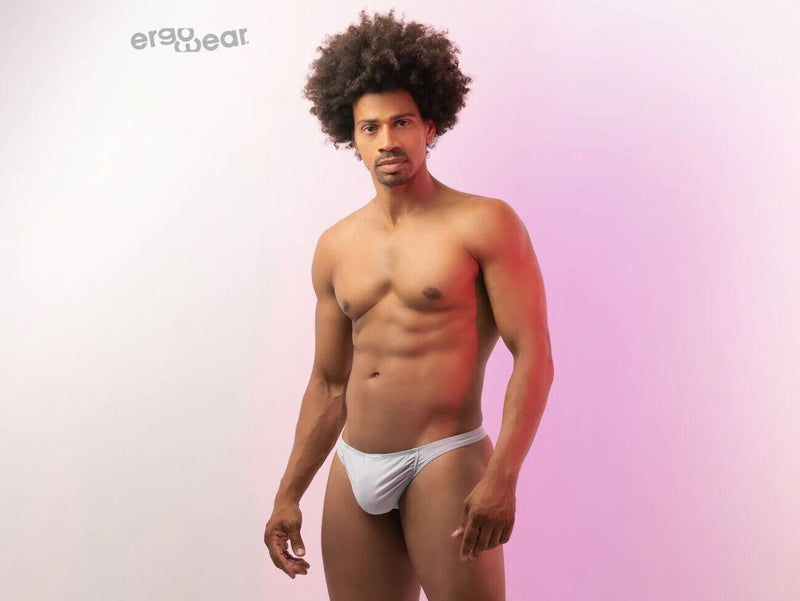 ErgoWear Soft Thong Feel GR8 Quick Dry Microfiber Thongs Silver 1253 8 - SexyMenUnderwear.com
